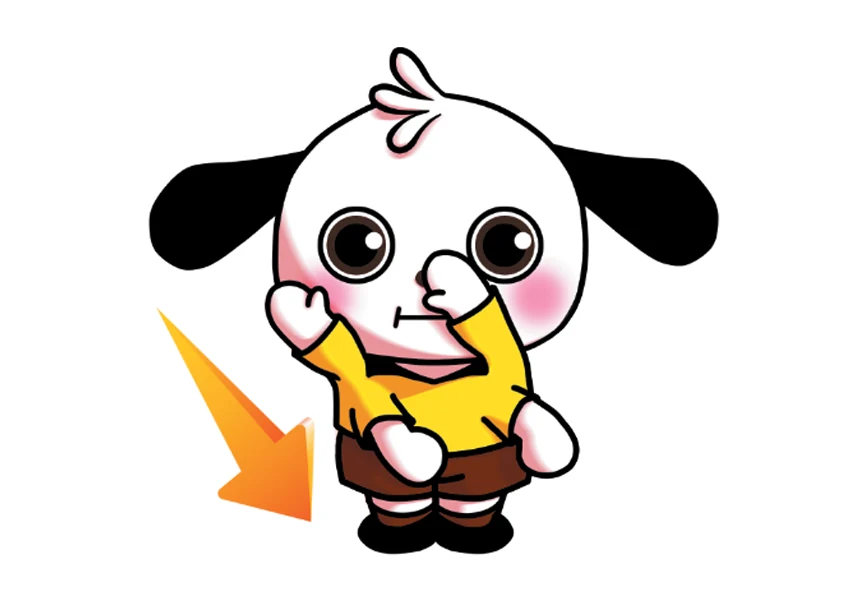 コラプシングのレフリーシグナルをするラガマルくん