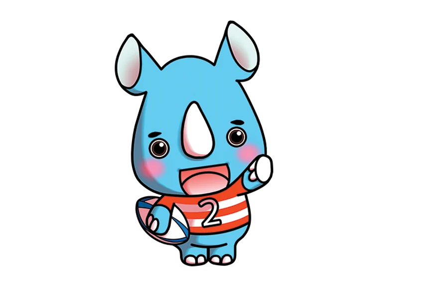 フッカーを動物で例えたサイのキャラクター