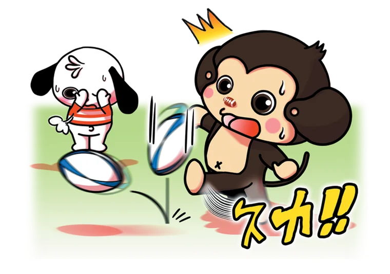 ドロップキックを空振りしてしまうキャラクター
