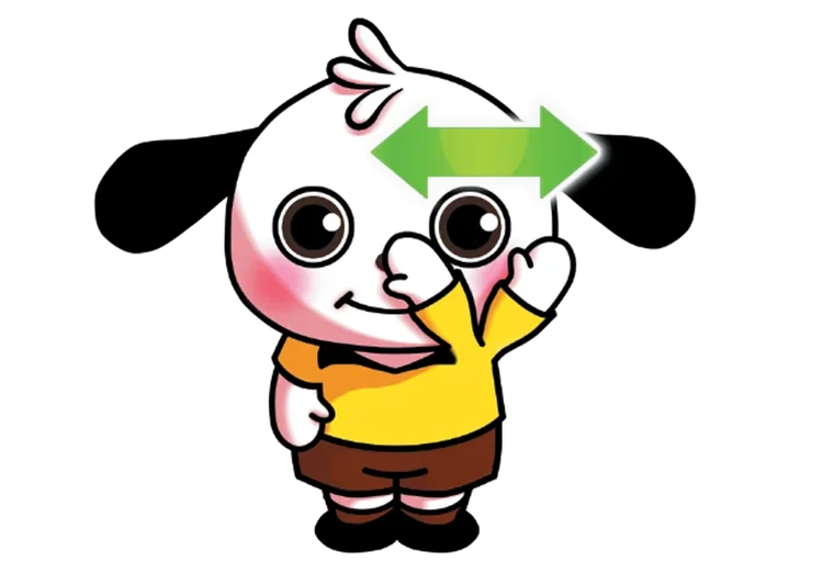 ノックフォワードのシグナルを出すラガマルくん