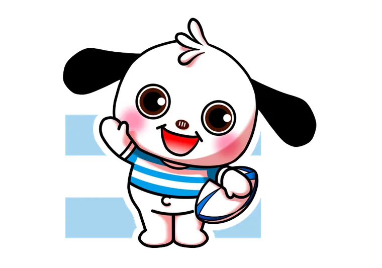 アルゼンチン代表のジャージを着たラガマルくん