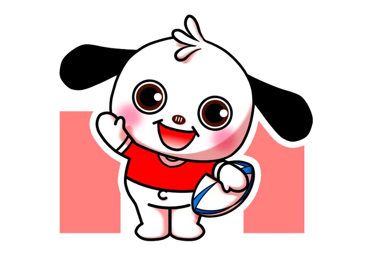 カナダ代表のジャージを着たラガマルくん