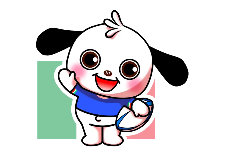 イタリア代表のジャージを着たラガマルくん