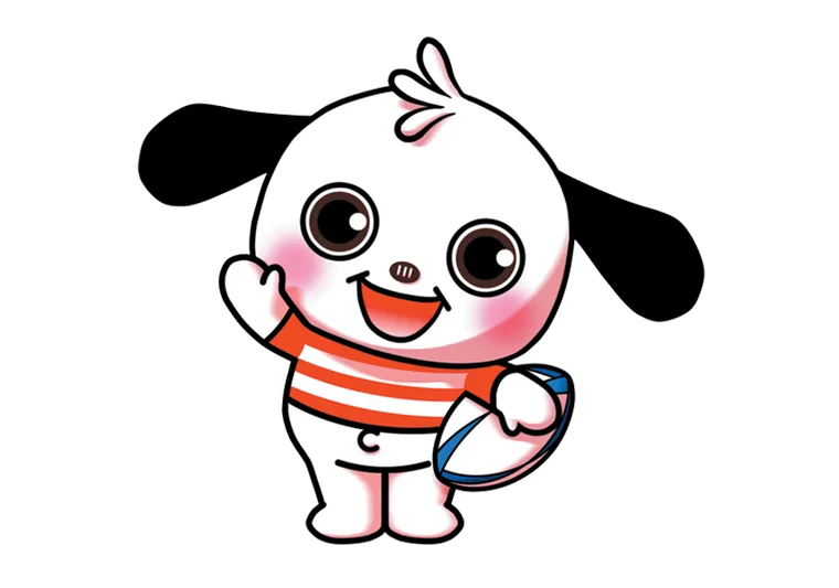 日本代表のジャージを着たラガマルくん