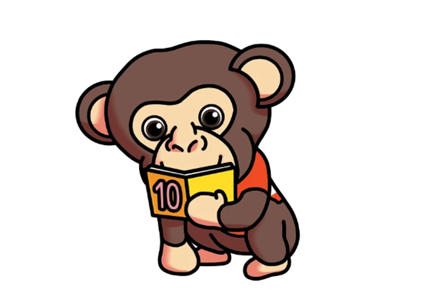 スタンドオフを動物で例えたチンパンジーのキャラクター
